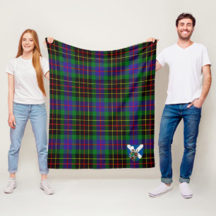 Scotts Brodie Hunting Tartan Plaid Fleece Blanket