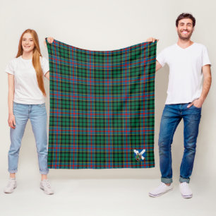 Scotts Byres Tartan Plaid Fleece Blanket