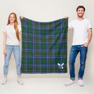 Scotts Cockburn Ancient Tartan Plaid Fleece Blanket