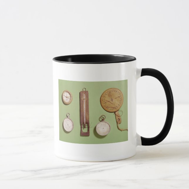 Scott's compass, thermometer, sundial, mug (Right)