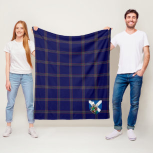 Scotts Crichton Tartan Plaid Fleece Blanket