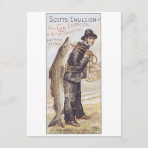 Scotts Emulsion Cod Liver Oil Postcard