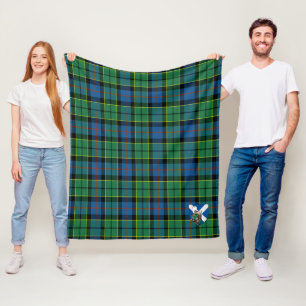 Scotts Forsyth Modern Tartan Plaid Fleece Blanket
