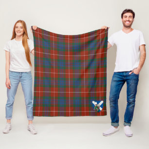 Scotts Fraser Tartan Plaid Fleece Blanket