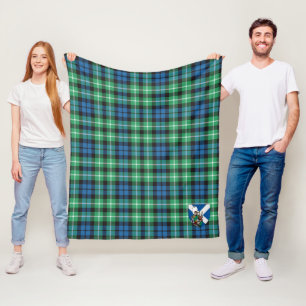 Scotts Graham Of Montrose Ancient Tartan Plaid Fleece Blanket