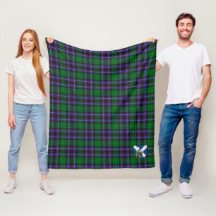 Scotts Hunter of Peeblesshire Tartan Plaid Fleece Blanket