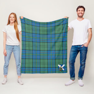 Scotts Lockhart Tartan Plaid Fleece Blanket