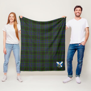 Scotts MacInnes Tartan Plaid Fleece Blanket