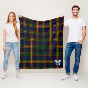 Scotts MacLellan Modern Tartan Plaid Fleece Blanket