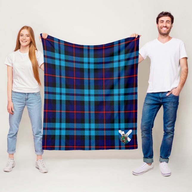 Scotts McCorquodale Tartan Plaid Fleece Blanket (In Situ)