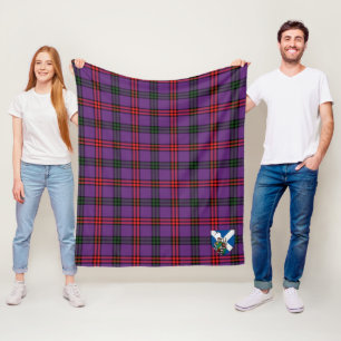 Scotts Montgomery Modern Tartan Plaid Fleece Blanket