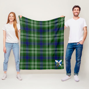 Scotts Tweedside Tartan Plaid Fleece Blanket