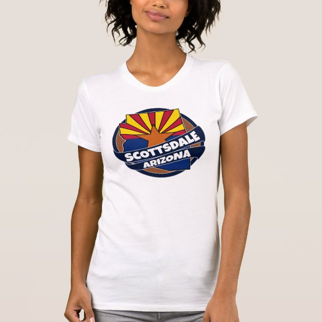 Scottsdale Arizona flag burst tshirt (Front)