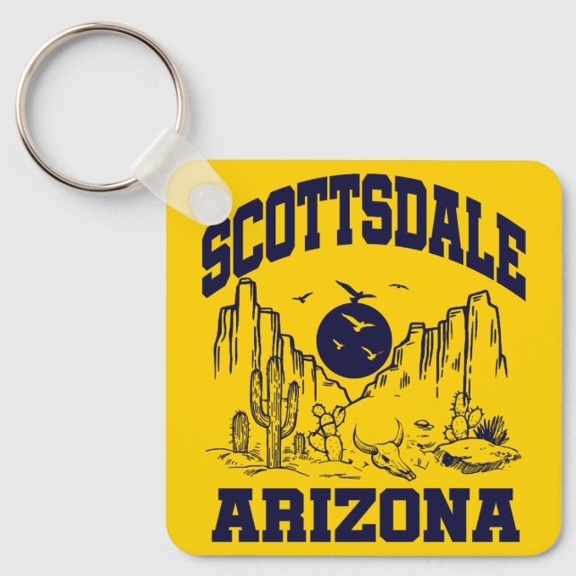Scottsdale,Arizona Key Ring (Front)