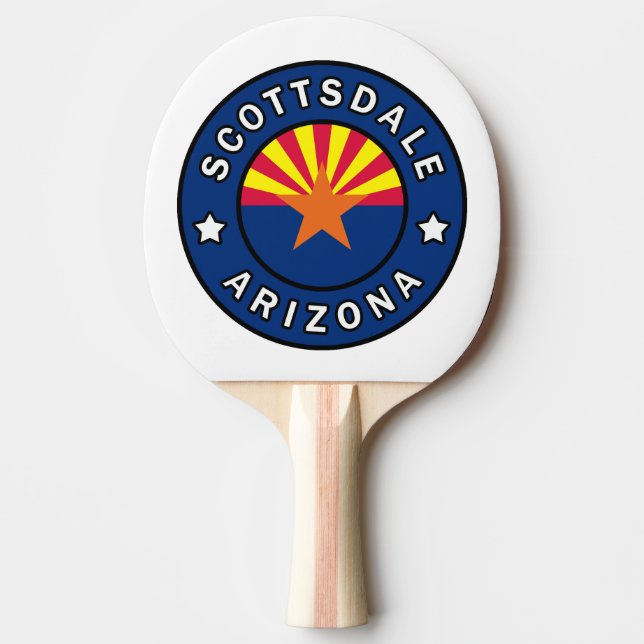 Scottsdale Arizona Ping Pong Paddle (Front)