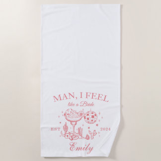Scottsdale Bachelorette Retro Modern Beach Towel