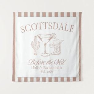 Scottsdale Bachelorette Tapestry Sign