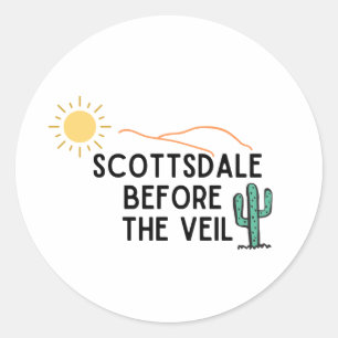 Scottsdale Before The Veil Classic Round Sticker