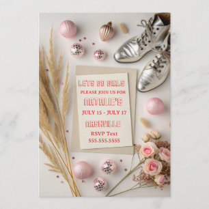 Scottsdale Disco Cowgirl Bachelorette Itinerary Invitation