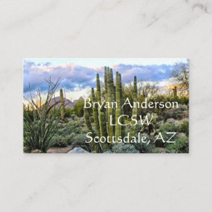 Scottsdale Succulent Sunset Appointment Card