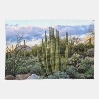 Scottsdale Succulent Sunset Tea Towel