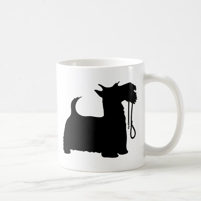 Scotty Dog and Leash Coffee Mug (Right)
