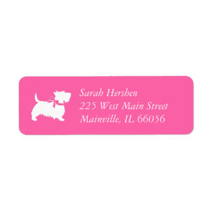 Scotty Dog Baby Shower Scottish Terrier Pink