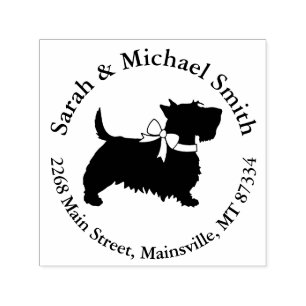 Scotty Dog Baby Shower Self-inking Stamp