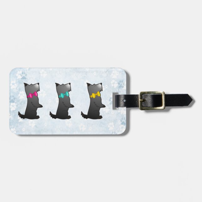 Scotty Dog Galore Luggage Tag (Front Horizontal)