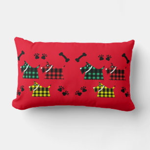 Scotty Terrier Dogs Cute Funny Terriers Breeds Thr Lumbar Cushion
