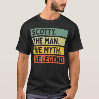 Scottyhe Manhe Mythhe Legend Funny Personalized Qu T-Shirt