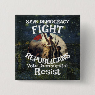 SCOTUS FW FV POTUS PRESIDENT ELECTION VOTE 2026 S 15 CM SQUARE BADGE