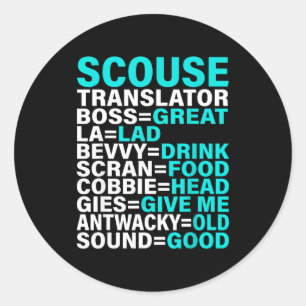 Scouse Accent Translator Funny Liverol Classic Round Sticker