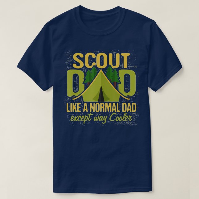 Scout Dad  Cub Leader Boy Camping Scouting roop Gi T-Shirt (Design Front)