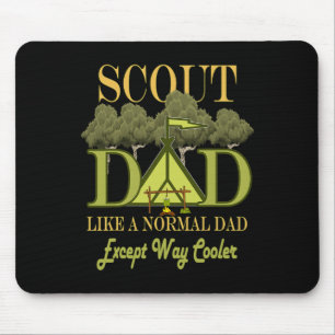 Scout Dad Leader Camping Scouting For Men Fathers Mouse Pad