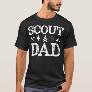 Scout Dad Scouting Troop Supporter Camping T-Shirt