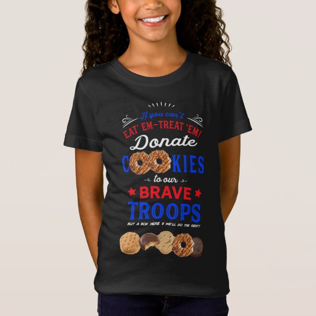 Scout Donate Cookies to the Troops Shirt (Front)