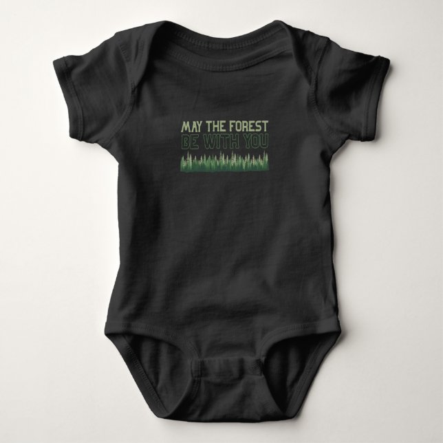 Scout Forest Joke Hiking and Camping Humour Baby Bodysuit (Front)