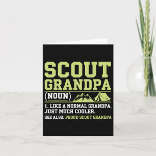 Scout Grandpa Funny Camping Hiking Mountain Gift  Card