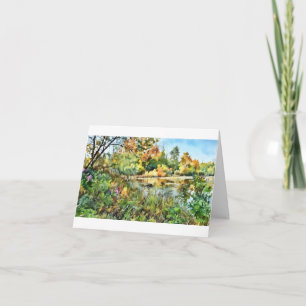 Scout Lake, Wisconsin, (BB) note card