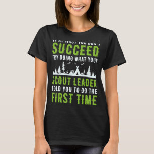 Scout Leader Camping Cub Camping Boy Hiking Scouti T-Shirt