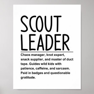 Scout leader poster