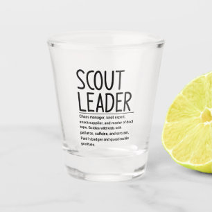 Scout leader shot glass