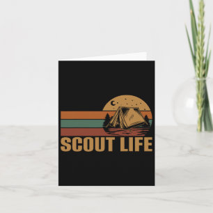 Scout Life Camping Leader Hiking Outdoor Scouting Card