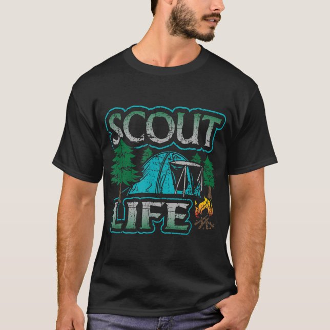 Scout Life Cub Camping Scouting Hiking Troop Leade T-Shirt (Front)