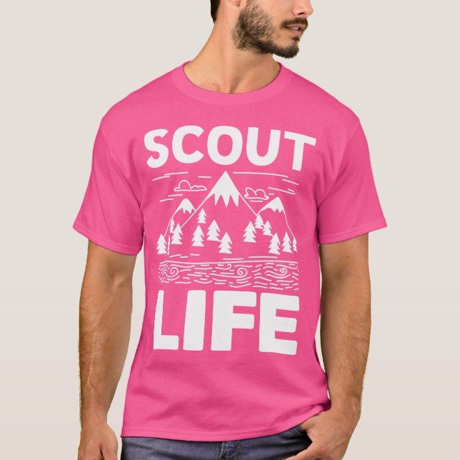 Scout Life Scouting Camping Adventure Gift T-Shirt (Front)