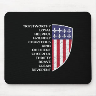 Scout Life Scouting Flag Lovers Hiking Happy Campe Mouse Pad