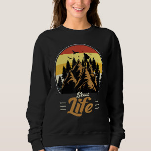 Scout Life Scouting Lovers Gifts Hiking Happy Camp Sweatshirt