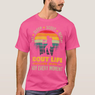 Scout Life Scouting Lovers Hiking Happy Camper Cam T-Shirt