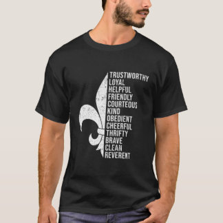 Scout Oath And Law Scout Member And T-Shirt